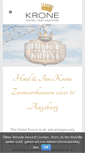 Mobile Screenshot of krone-zusmarshausen.de