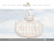 Tablet Screenshot of krone-zusmarshausen.de